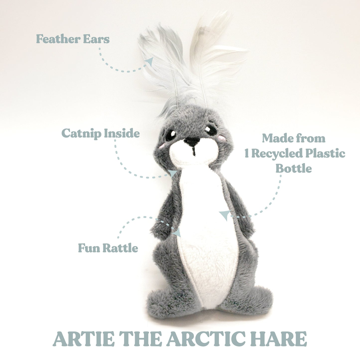 Artie the Arctic Hare - Cat Toy