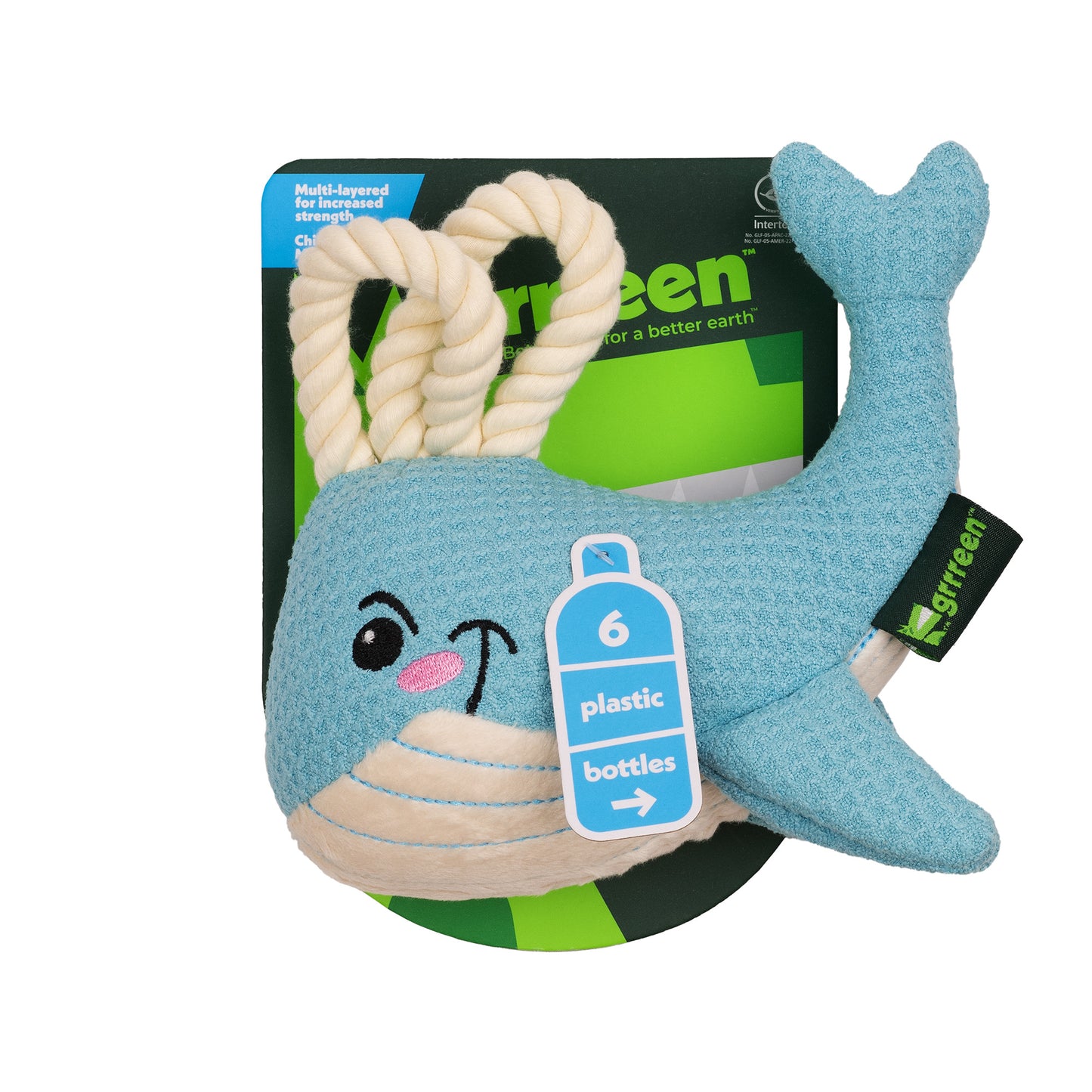 Rope Whale Dog Toy